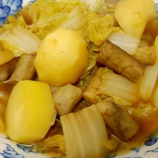 じゃがいもと牛蒡、白菜の炒め煮